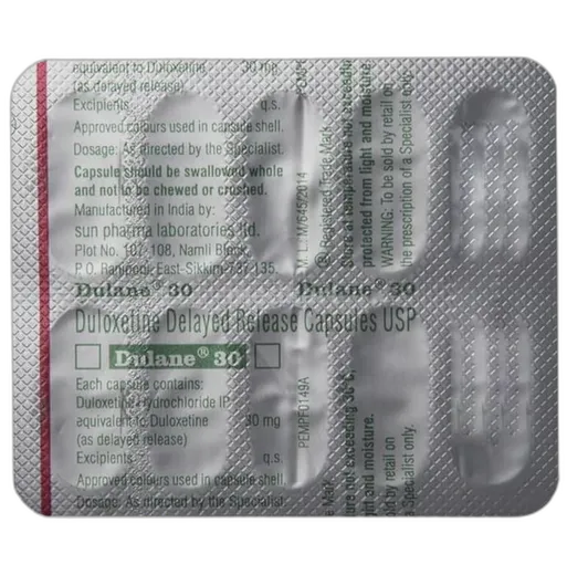 dulane 30mg tablet 10's